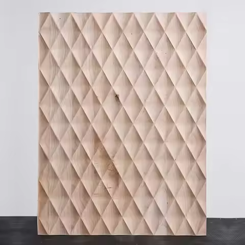 Modern Design Outside Facade Decoration Cladding Carved PVC 3D Wood Slats Wall Panels
