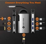 Novoo - 7合1 Type C 轉接器/ HDMI 4K USB 3.0 SD/TF 讀卡器/ PD兼容/ MacBook/ Samsung/ Notebook