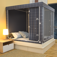 WEHOME มุ้งครอบผู้ใหญ่ มุ้งกันยุง พร้อมม่านเตียงรอบมุ้ง 5ฟุต 6ฟุต 6.6ฟุต มีซิป 3ประตู มุ้งกันยุงพับไ