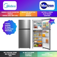 [2022 NEW MODEL] Midea 490L 2 Door Inverter Refrigerator Fridge | Peti Ais 2 Pintu 490L | MDRT580MTB