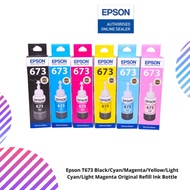 Epson T673 Black/Cyan/Magenta/Yellow/Light Cyan/Light Magenta Original Refill Ink Bottle