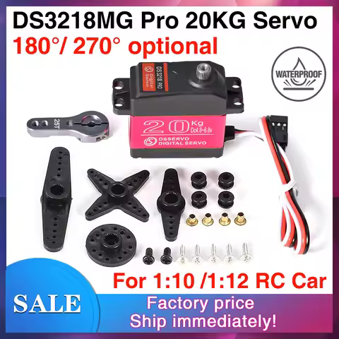 Dsservo Waterproof Servo 1/8 1/10 DS3218 PRO 20KG High Speed Metal Gear Digital Servo for 1/8 1/10 R