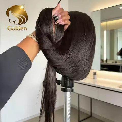 220% Density 30 40 Inch 13x4 13x6 HD Lace Frontal Human Hair Wigs Wear & Go 5x5 Glueless Silky Bone 