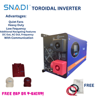 SNADI Solar Pure Sine Wave Toroidal Inverter 48V 6kW Adjustable LVD/HVR & Parameter Modification