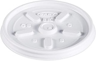 Dart 8JL White Vented Lid (Case of 1000)