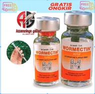 WORMECTIN 2 ML OBAT JAMUR KUCING ANJING KAMBING PAKET WORMECTIN 2ML MEDION DAN SPUIT 1 ML MEDION