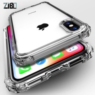 Military Grade Shockproof Transparent TPU Phone Case For iPhone 12 13 14 15 Pro Max Plus XS Max XR X 8 7 6 6S Plus + SE 2020 2022 Protective Soft Case Cover For iPhone 11 Pro Max Back Cover Protective Casing