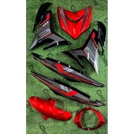 Cover Set Y15 ZR V1/V2 Hitam Merah Exciter RC Design Baru Siap Tampal