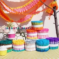 Drawstring Roll Crepe Paper/Birthday Party Decoration/Crepe Paper Decoration