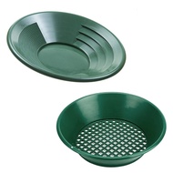 2 Pcs Washing Gold Panning Machine Screen Mining Screen Metal Detection Tools Sieve Gold Pan Green P