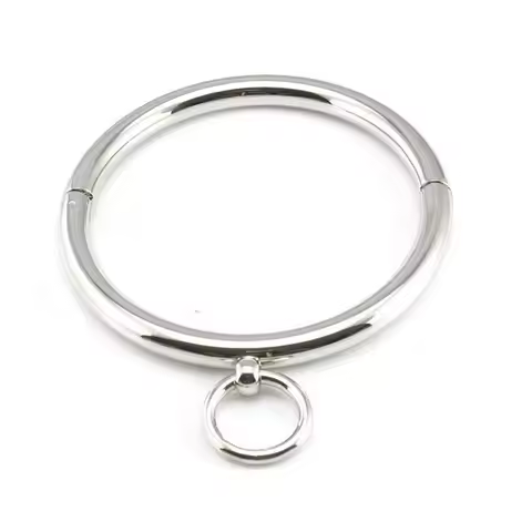 Metal Male Female Lockable Slave Neck collar Hex wrench Restraint Bondage Locking Choker O-Rings Cha