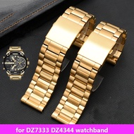high quality  stainless steel watchband for DZ7333 DZ4344 wrist strap men's large dial gold accessor