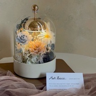 【遇見恆久】風鈴充電式永生花拍拍燈 共3款