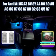 Car Footwell Lights For Audi A1 8X A3 8V 8Y A4 B8 B9 A5 8T A6 C6 C7 C8 A7 A8 D3 D4 D5 Q2 Q3 8U F3 Q5