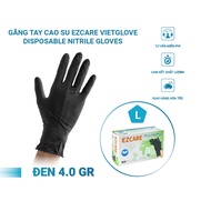 Ezcare Vietglove Disposable Nitrile Gloves 4.0 Grams Black size L 100 Pcs