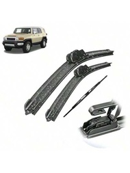 適用於2006-2023年toyota Fj Cruiser車型的汽車前后雨刷套件,適用於左/右駕駛,尺寸為14"16"14"