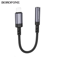 Borofone BV24 audio conversion cable from LN to 3.5mm, short wire 15cm, compact design, for high qua