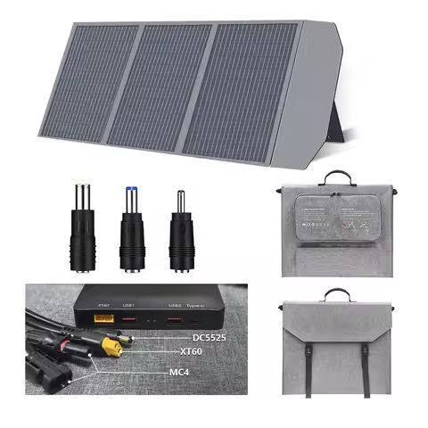 CTOLITY SP100 100W Portable Solar Panel 20.5V Foldable Solar Charger PD45 Flexible Solar Generator C