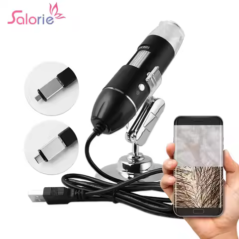 Adjustable 1600X Digital Microscope Handheld Portable Skin Analyzer Machine Magnifier Electronic HD 