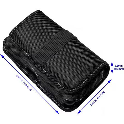 Phone Waist Bag Case For vivo iQOO 15 12 13 Pro Oxford Cloth Belt Leather Pouch For VIVO Iqoo 13 15 