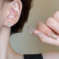 BROWN Squirrel• Lucky 4-leaf sparkling earrings (Ready)