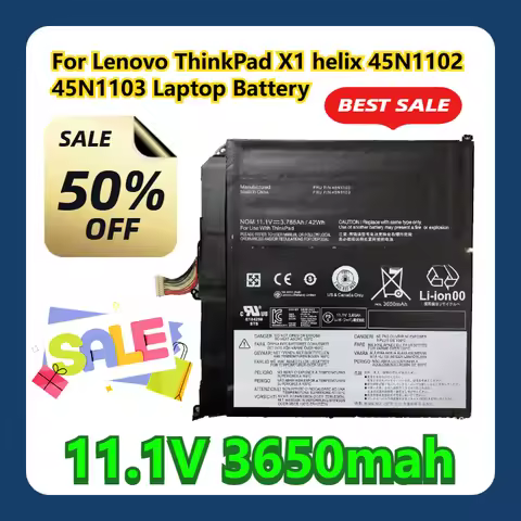 For Lenovo ThinkPad X1 helix 45N1102 11.1V 45N1103 Laptop Battery