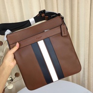 TOP☆Coach shoulder bag men fashion messenger bag middle stripe large capacity brand new 23216