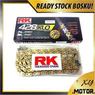 428 KLO x 122L 428 KLO x 132L RK ORING CHAIN GOLD RANTAI EMAS ORING RK 428 x 132L 428 x 122L