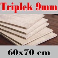 diskon - triplek 9mm 60x70 cm custom multiplek plywood 9mm