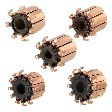 1Pcs Electric Motor Commutator 5x11.3 x12.6mm 7P 3.17x10.5x12.5/4x10.4x12mm 8P 7.96/8x19.2x16mm 12P 