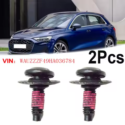2Pcs M6*20 Hexagon Socket Flat Head Bolt Screw Engine Protection Pan 1K0825951 For AUDI VW A3 A8 QUA