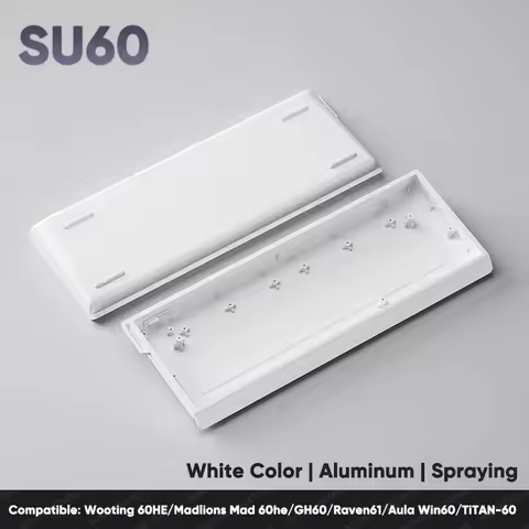 SU60 Wooting 60HE Aluminum Keyboard Shell 60% Keys Layouts Keyboard Case For Madlions Mad 60he GH60 