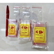 Plastic Clip Clip Clips Uk 3x5 Contents 100pcs - Plastic Packing Gold Sambal Bumbu