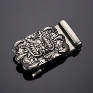 Dây lưng nam thắt lưng nam dây nịt nam vải dù Canvas đầu khóa mặt đồng đúc nguyên khối