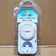 KITANI 6-HOUR ANALOG TIMER STOP CONTACT MANUAL TIMER SETTING/