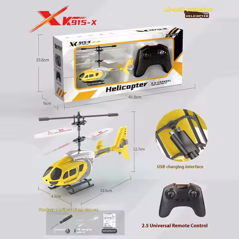 New Helicopter XK916 2.5-Channel Infrared Remote Control Helicopter USB Charging Cool Light Remote C