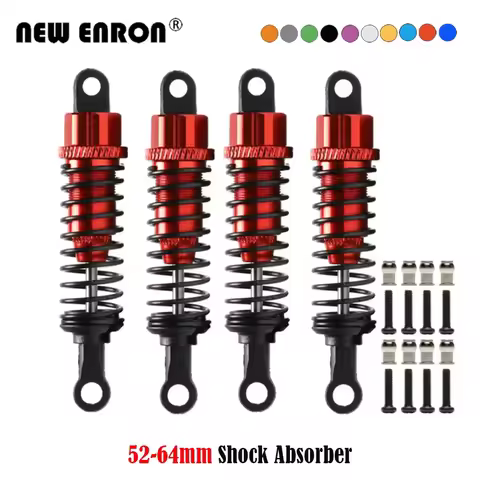 2Pc/4Pc Alloy 52-64mm Adjustable Oil Shock Absorber For RC Car Parts FS Racing 1/18 Off-road Monster