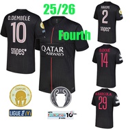 25/26 O.DEMBELE jersey 25/26 PSG jersey Fourth soccer clothe KVARATSKHELIA D.DOUE VITINHA HAKIMI BAR