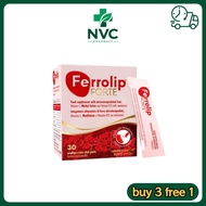 【Best Seller】 Ferrolip FORTE Iron Supplement Complex Vitamin Supplement Lemon Flavor Improve anemia 