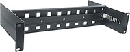 19'' Rack Mount Din Rail Adjustable Rackmount Din Rail Kit 19 inch Rack Shelf 2U for Industrial Medi