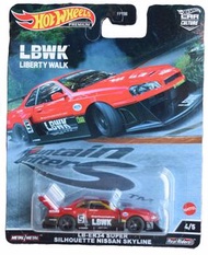 Hotwheels Liberty walk skyline R34 LB-ER34 SUPER SILHOUETTE NISSAN SKYLINE 1:64