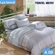 Tencel 4 pillowcase set Piece {drap+3 pillowcases} cool, soft Korean imported fabric