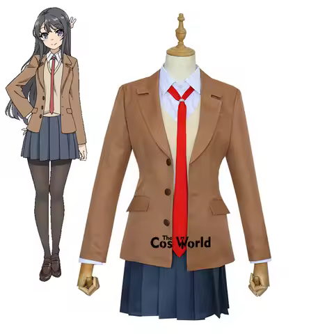 Seishun Buta Yarou wa Bunny Girl Senpai no Yume wo Minai Sakurajima Mai School Uniform Outfits Custo