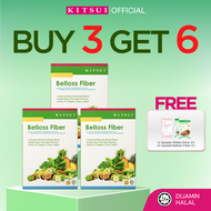 [BUY 3 GET 6] KITSUI Belloss Pre+Probiotic x3 [FREE 1x Whitie Snow 2s + 2x Belloss Fiber 2s] Supplem