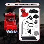 Honhill 80Cc 2 Stroke Bicycle Gas Engine Kit For DIY Electric Bicycle Red Siliver Pocket Bike Comple