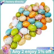 60 Pcs 6 Colors Foam Easter Eggs Pastel Easter Eggs Decorations Gold Easter Eggs Decorative Gold Spe