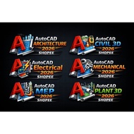 AutoCAD 2026 + Video Guide 💻 Windows | Full Version | Lifetime License | 2026 - Elec|Mech|Arch|Civil