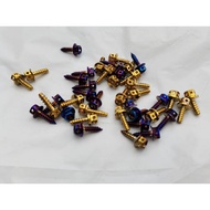 TITANIUM COVERSET SCREW YAMAHA HONDA RS150 VARIO150 Y15ZR LC135 NVX155 NMAX155 LC135 SOLARIZ AVANTIZ