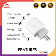 Wifi Smart Plug Socket 10A Works Smart Life / Tuya  kontrol daya iot