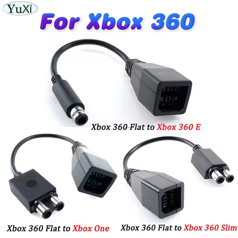 1PC Power Supply Transfer Charger Cable Charging Adapter Cord Converter For Xbox 360 Flat to Xbox 36